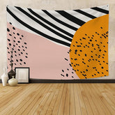 Lofaris Black Dot Stripe Bohemian Room Decoration Wall Tapestry